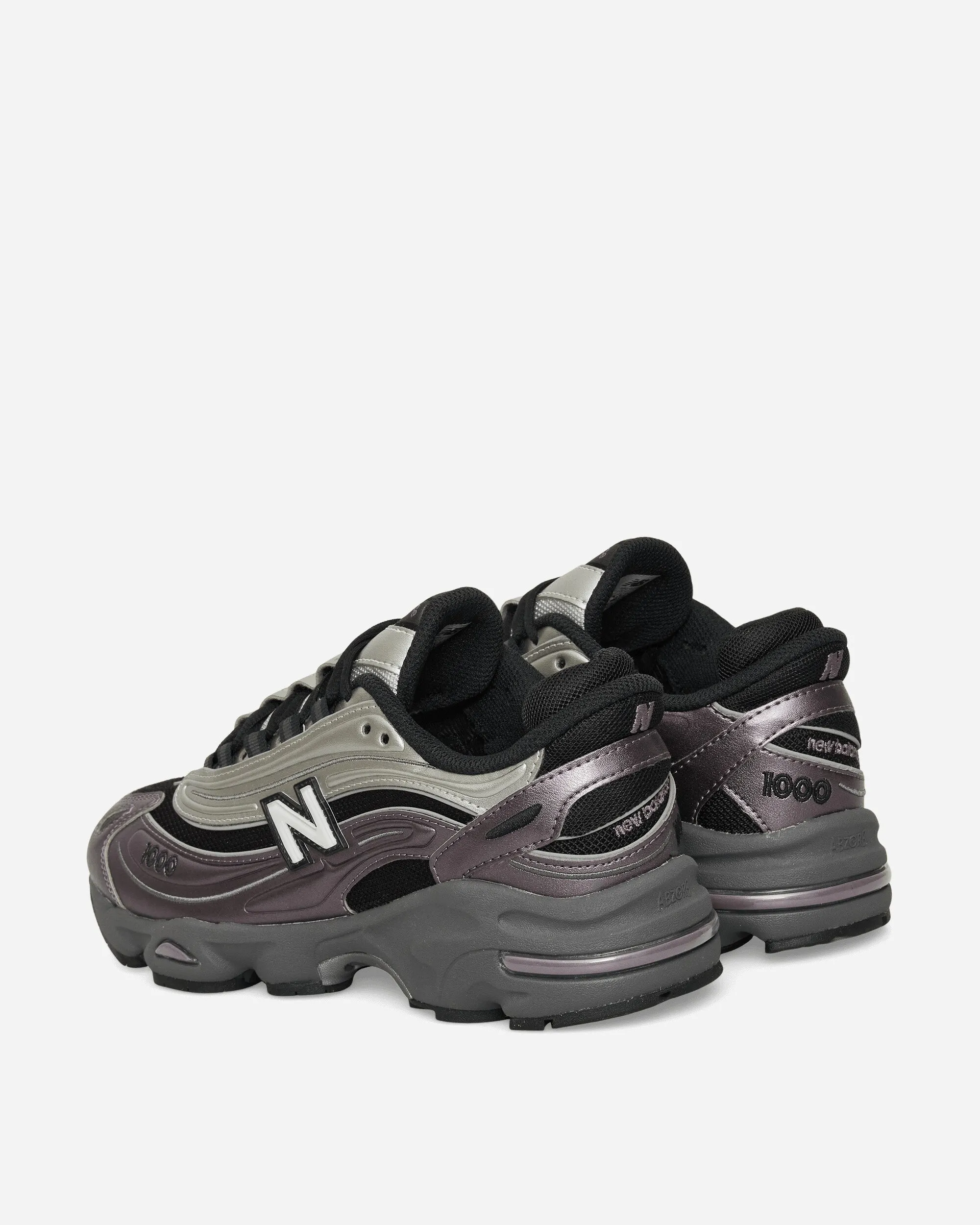 1000 Sneakers Dark Ice Wine / Silver Metallic