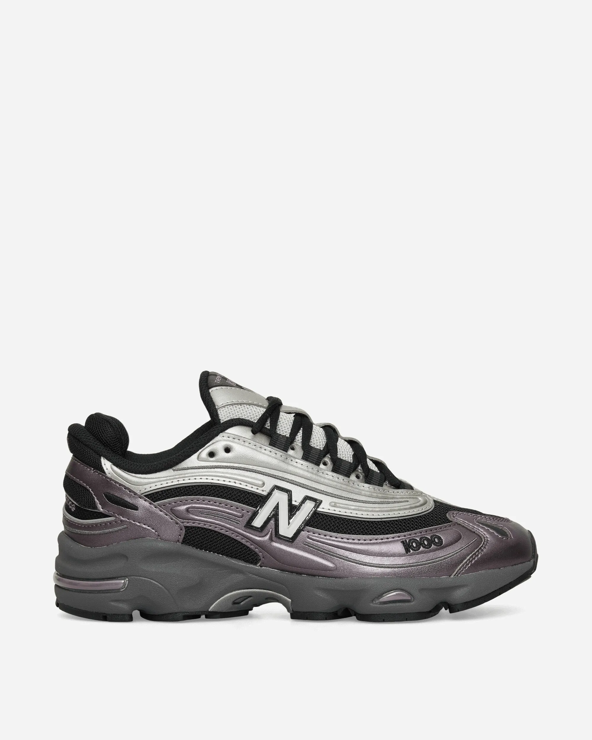 1000 Sneakers Dark Ice Wine / Silver Metallic