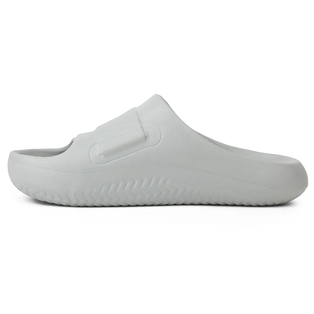 A-HA Grey Casual Slides For Men DREAMWALKM By Liberty