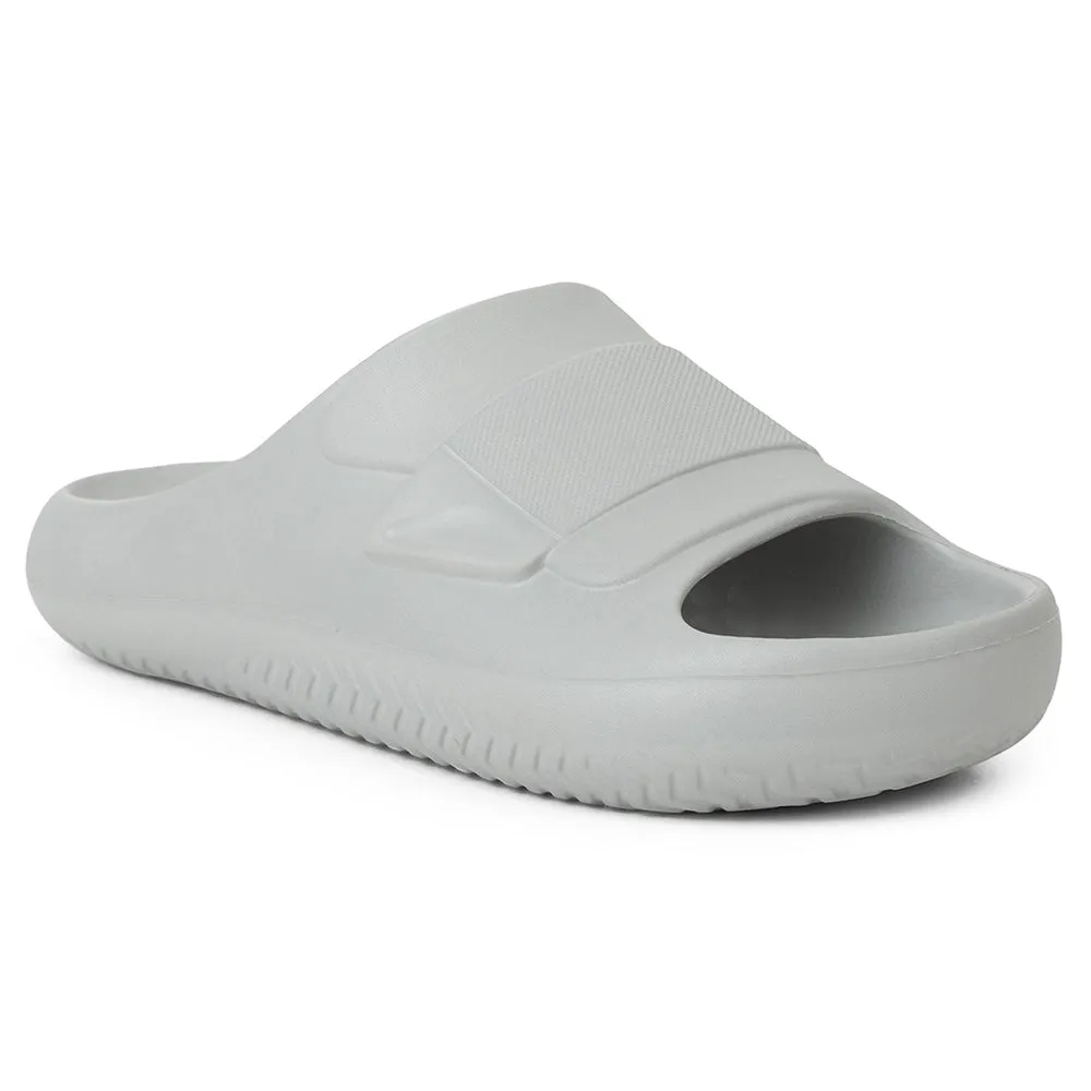 A-HA Grey Casual Slides For Men DREAMWALKM By Liberty