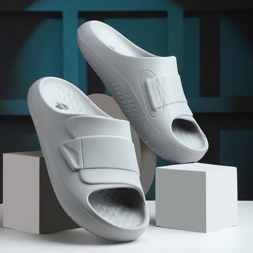 A-HA Grey Casual Slides For Men DREAMWALKM By Liberty