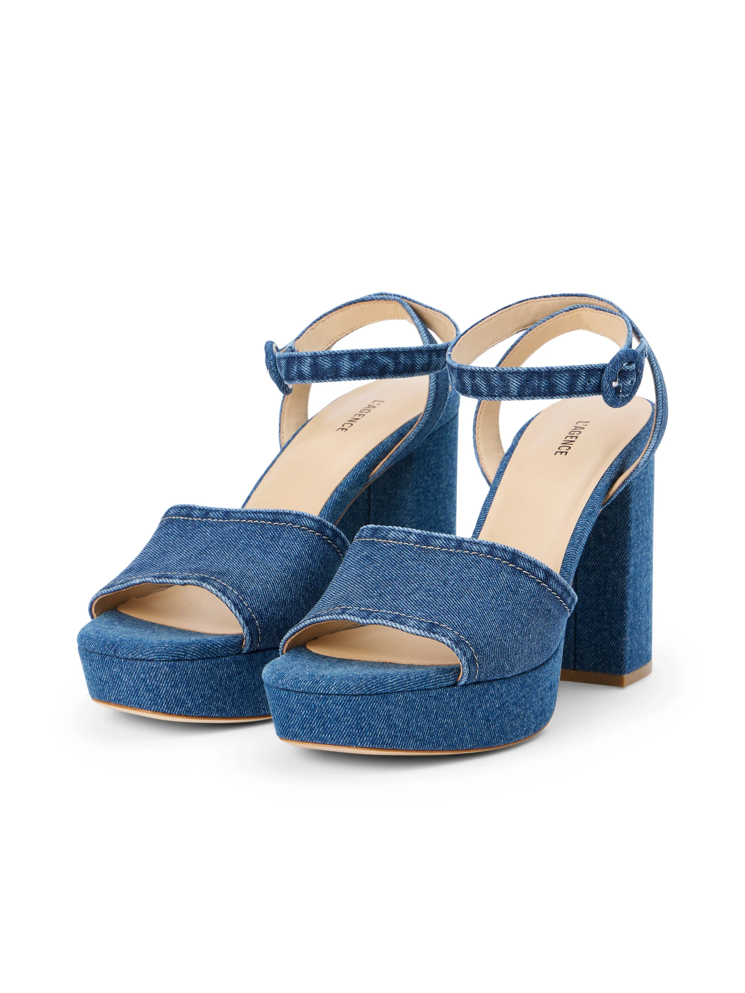 Andree Denim Platform Sandal