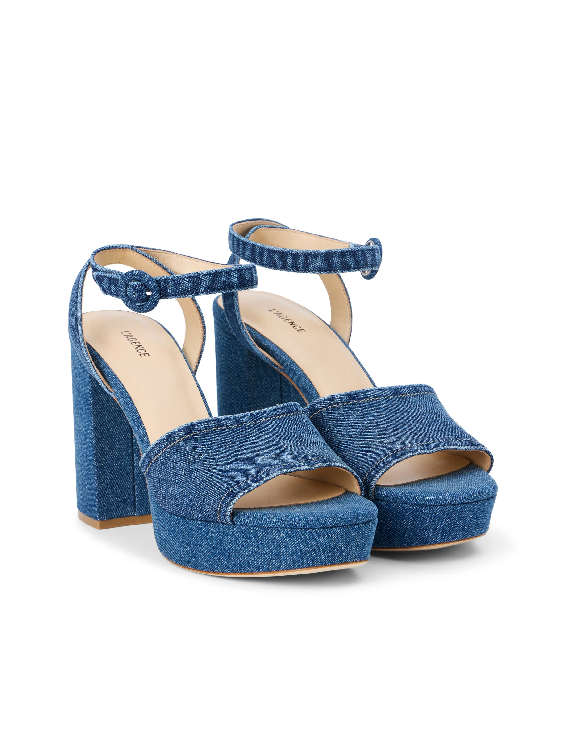 Andree Denim Platform Sandal