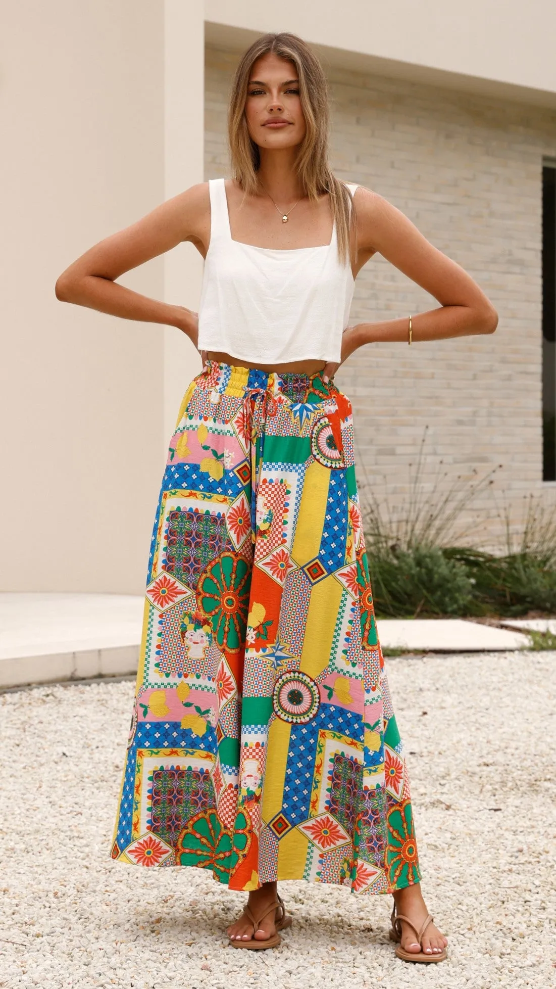 Belinda Pants - Dazzle Print