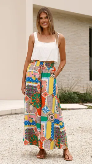 Belinda Pants - Dazzle Print