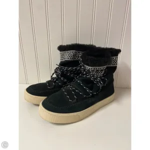 Boots Ankle Flats By Toms In Black & White, Size: 6