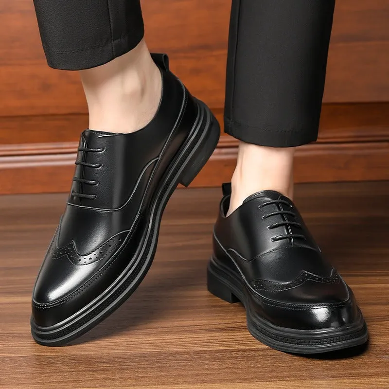 British Dress Shoes Inner Increased Mens Business Shoes