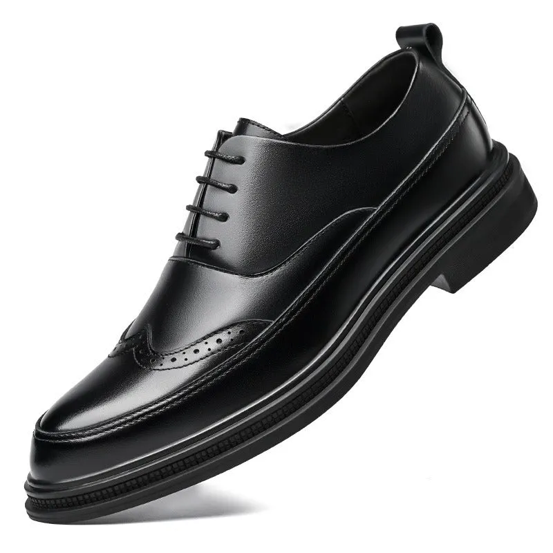 British Dress Shoes Inner Increased Mens Business Shoes