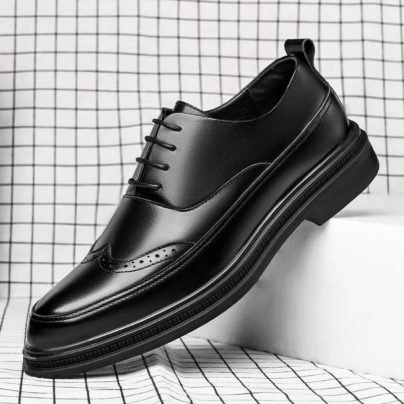 British Dress Shoes Inner Increased Mens Business Shoes