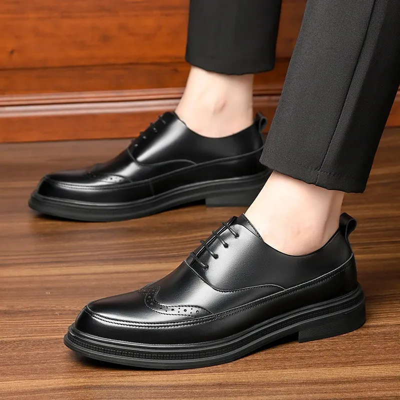 British Dress Shoes Inner Increased Mens Business Shoes