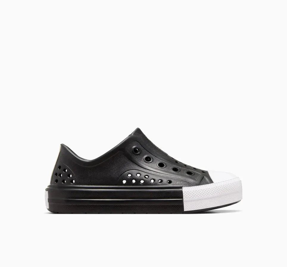 CONVERSE KID'S ALL-STAR PLAY LITE CX EASY-ON BLACK/WHITE CLOGS