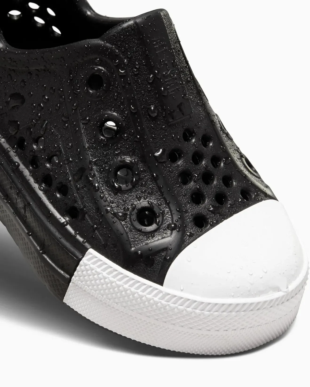 CONVERSE KID'S ALL-STAR PLAY LITE CX EASY-ON BLACK/WHITE CLOGS