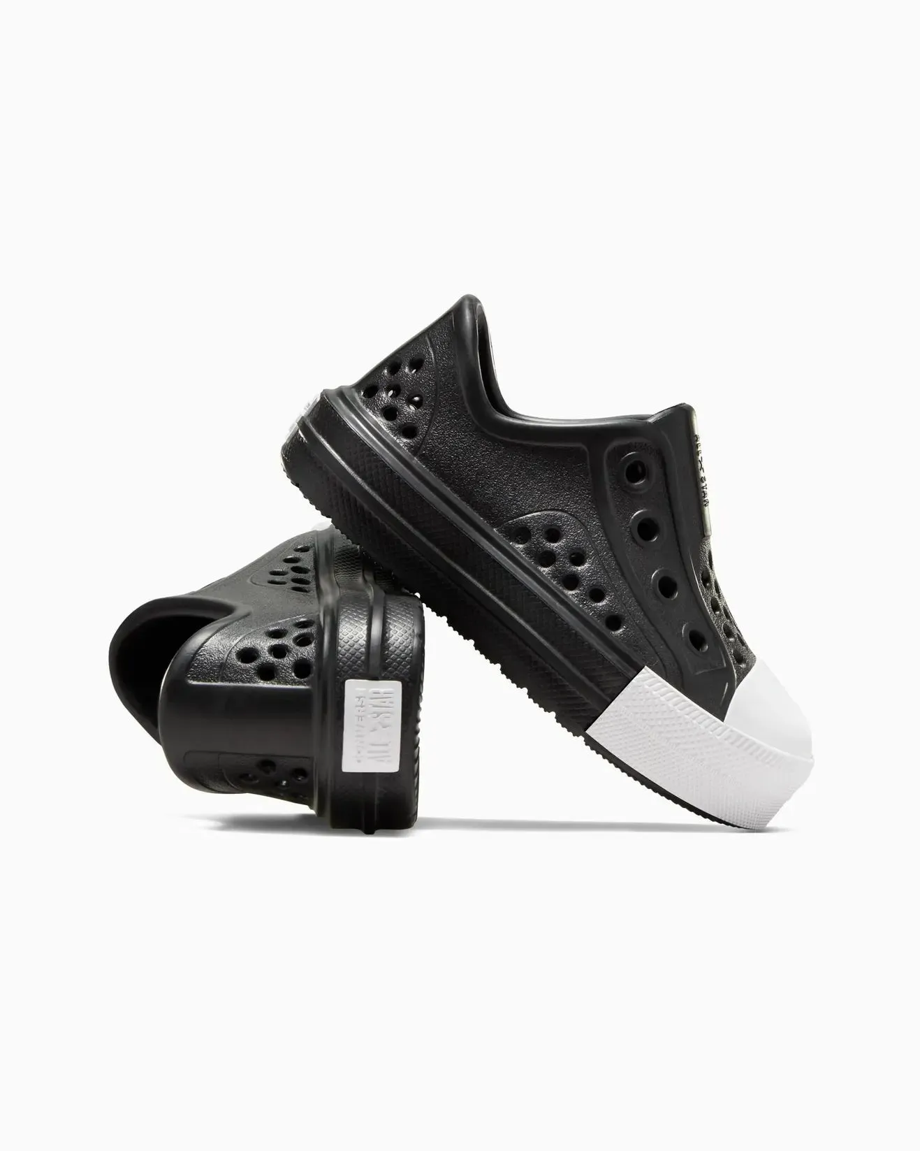 CONVERSE KID'S ALL-STAR PLAY LITE CX EASY-ON BLACK/WHITE CLOGS