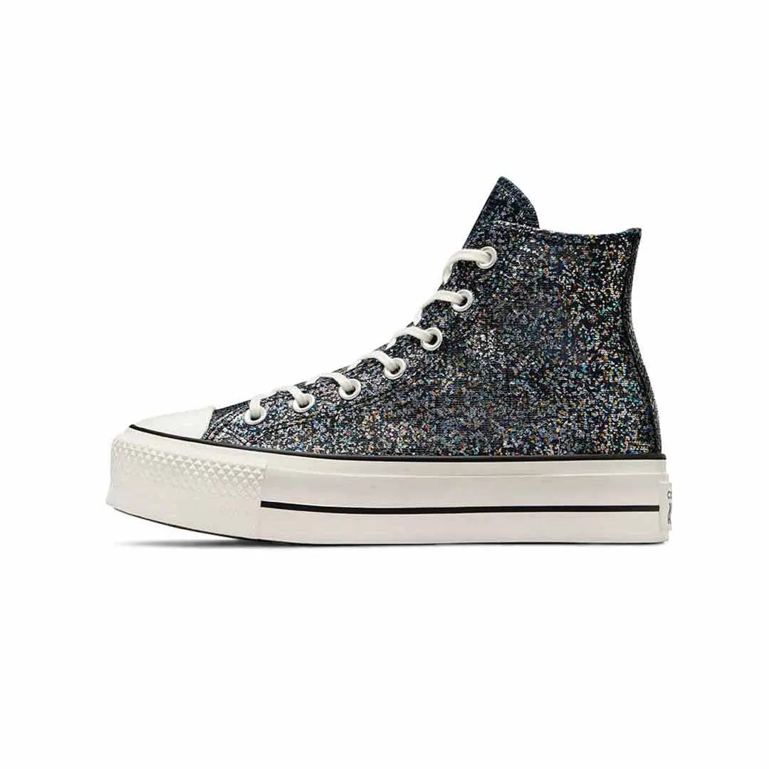 Converse - Women's Chuck Taylor All Star Lift Platform Glitter High Top Shoes (A09551C)