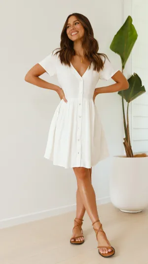 Courtney Mini Dress - White
