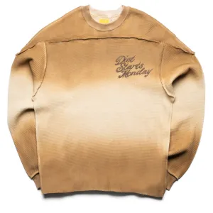 Diet Starts Monday Sunset Waffle L/S - Sand