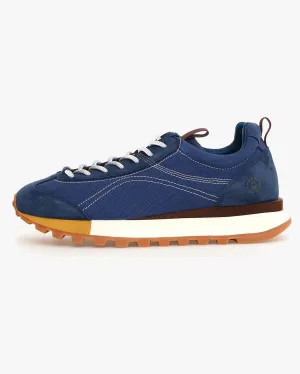 Flower Mountain x Universal Works New Asuka Suede & Canvas - Navy / Brown