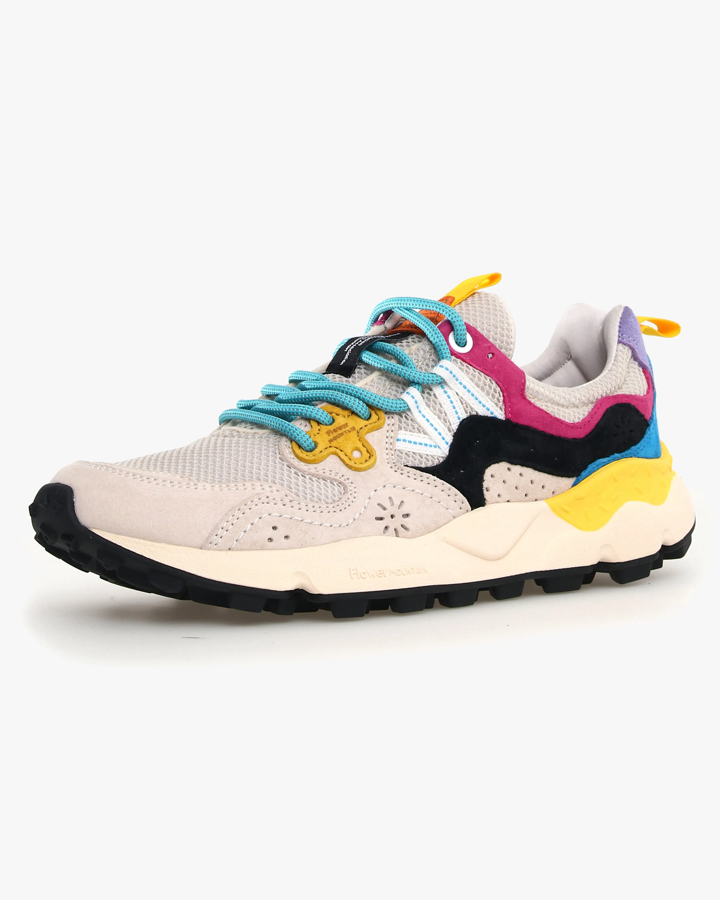 Flower Mountain Yamano 3 Suede & Rete - Milk / Beige