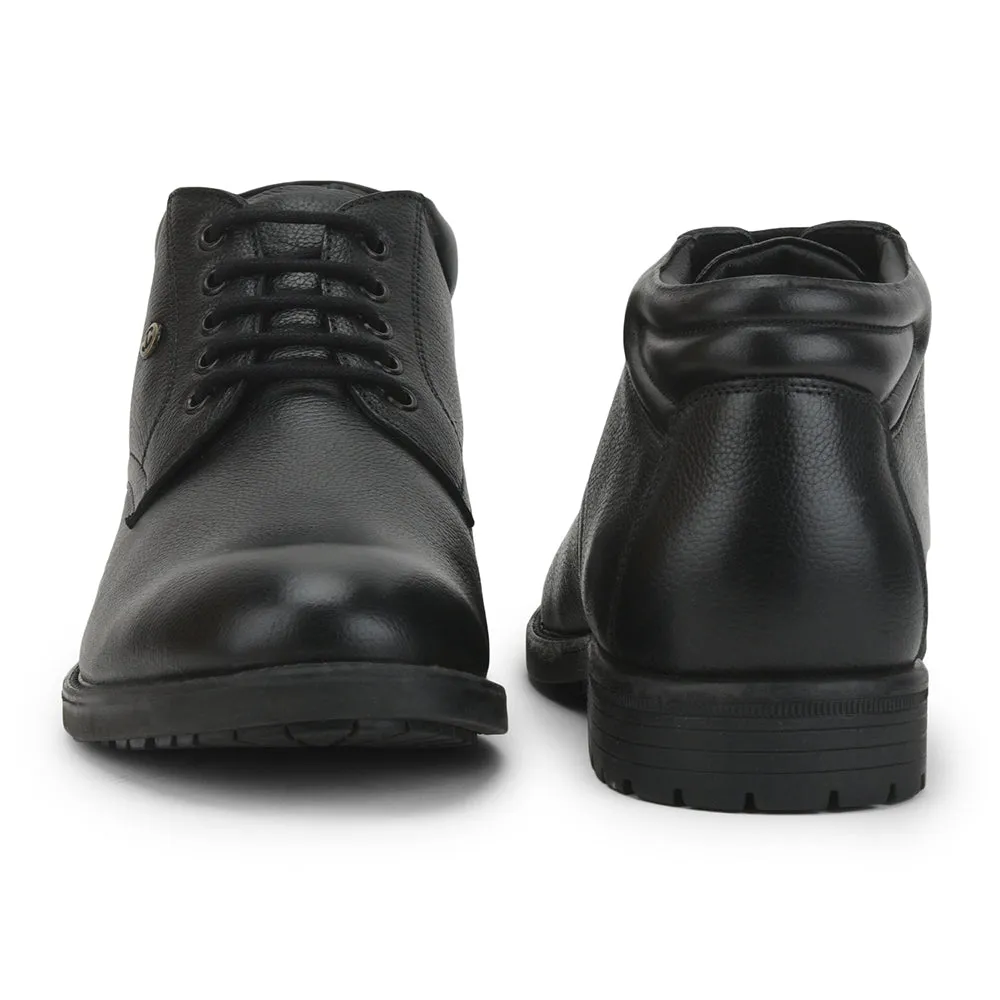 Healers Casual (Black) Lacing Shoes For Men UVL-93 By Liberty
