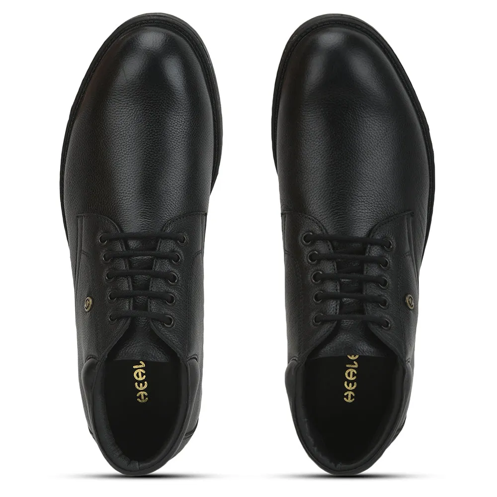 Healers Casual (Black) Lacing Shoes For Men UVL-93 By Liberty