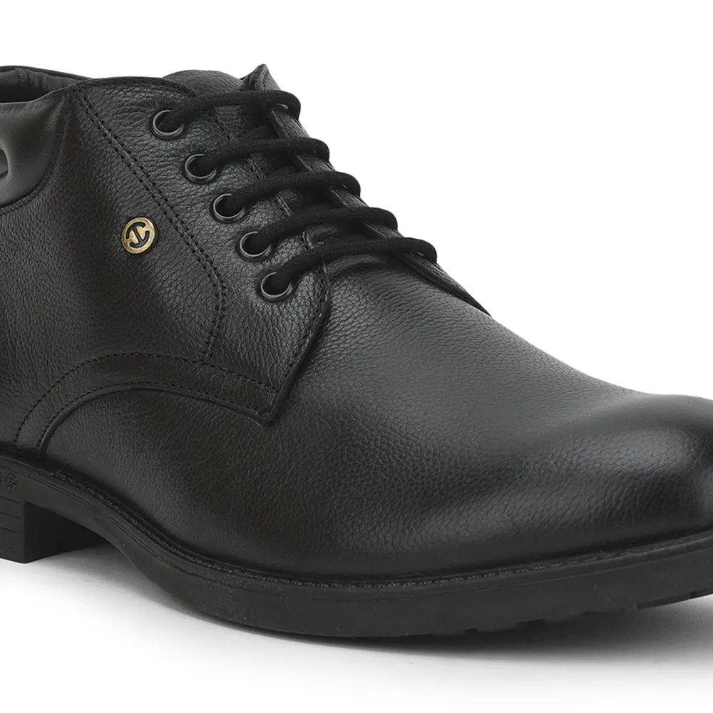 Healers Casual (Black) Lacing Shoes For Men UVL-93 By Liberty