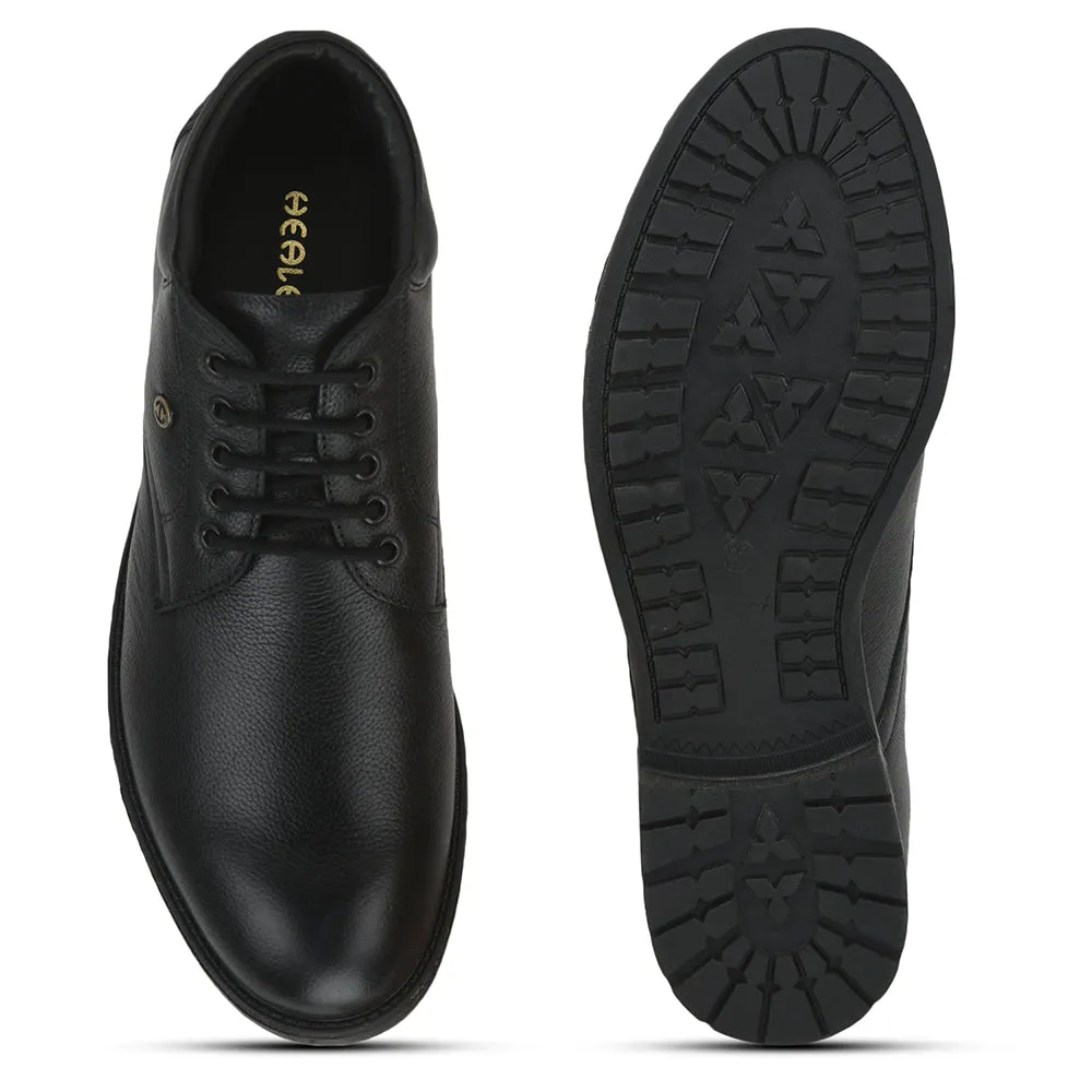 Healers Casual (Black) Lacing Shoes For Men UVL-93 By Liberty