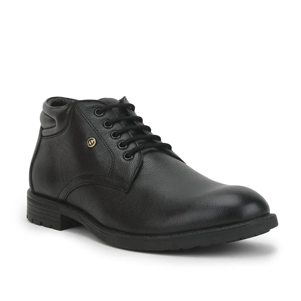 Healers Casual (Black) Lacing Shoes For Men UVL-93 By Liberty