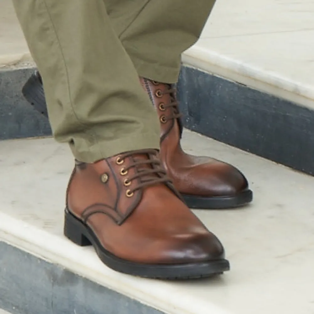 Healers Casual (Brown) Lacing Shoes For Men UVL-93 By Liberty
