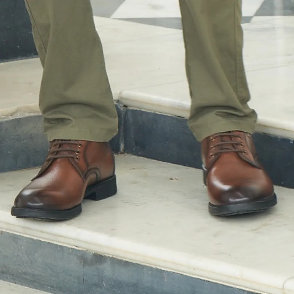 Healers Casual (Brown) Lacing Shoes For Men UVL-93 By Liberty