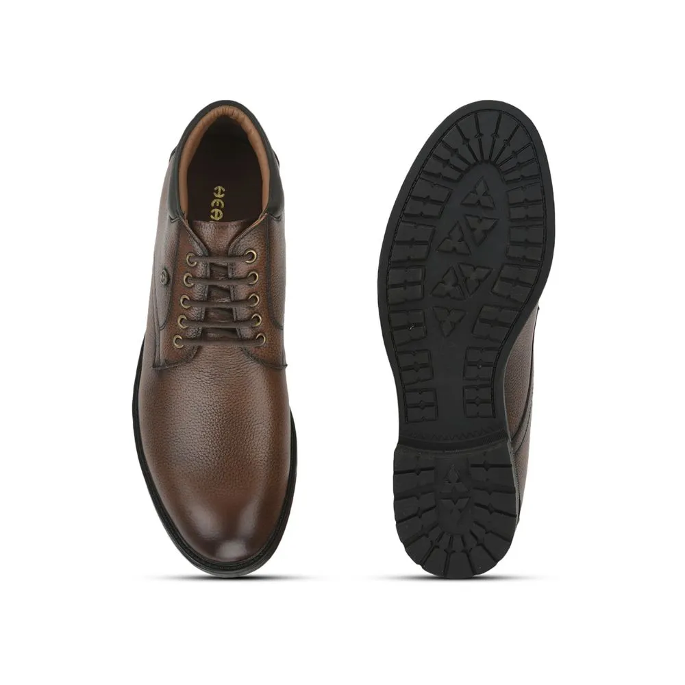 Healers Casual (Brown) Lacing Shoes For Men UVL-93 By Liberty