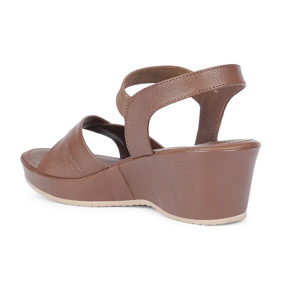 Healers Casual Brown Wedges Heel Sandal For Women J332-39 By Liberty