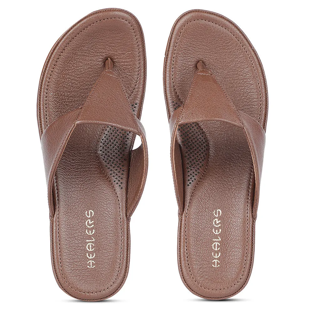 Healers Casual Brown Wedges Heels For Women J332-41 By Liberty