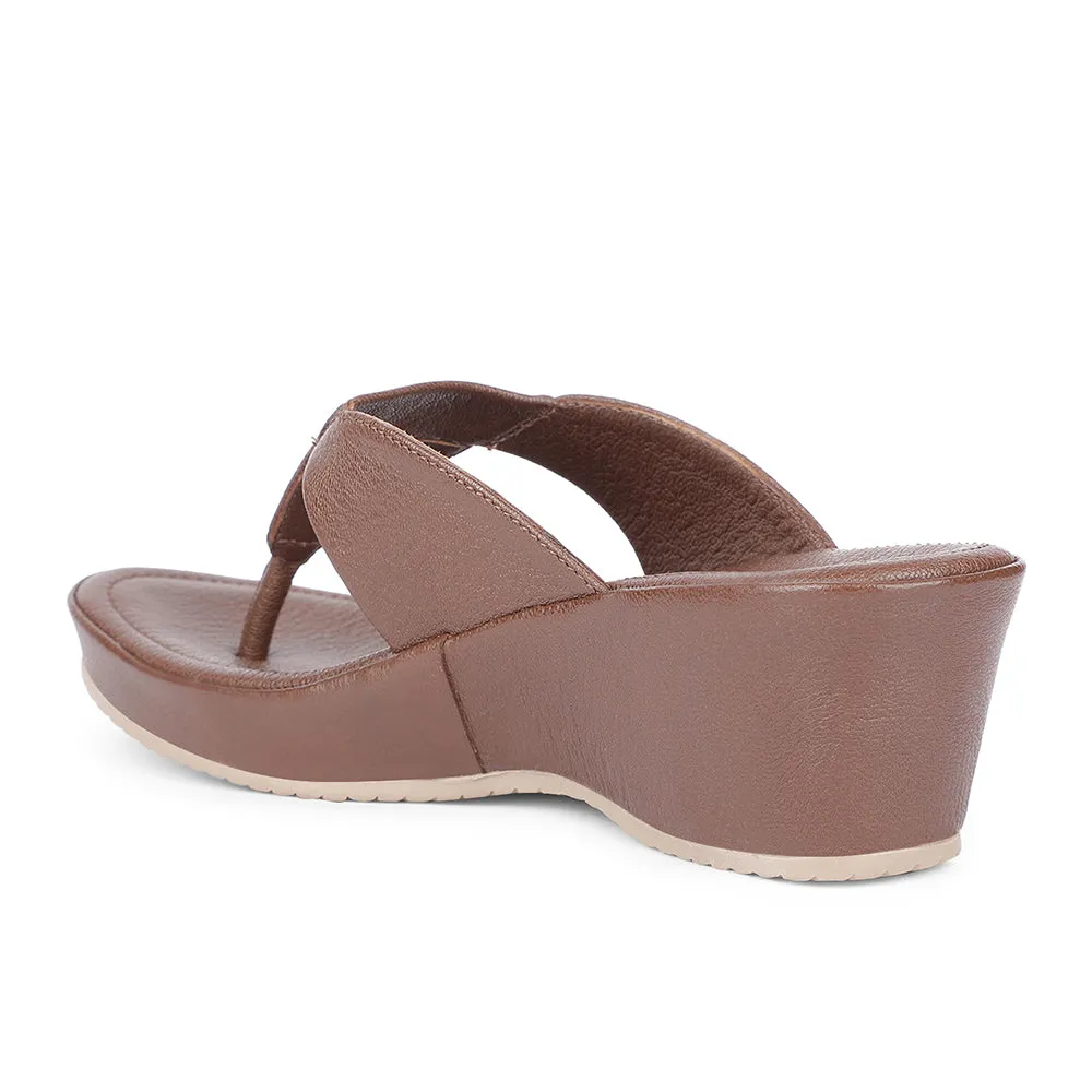 Healers Casual Brown Wedges Heels For Women J332-41 By Liberty