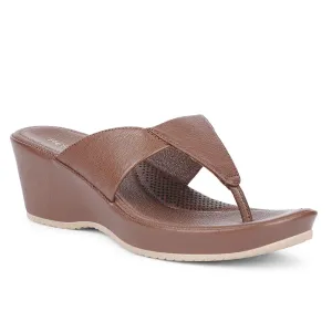 Healers Casual Brown Wedges Heels For Women J332-41 By Liberty