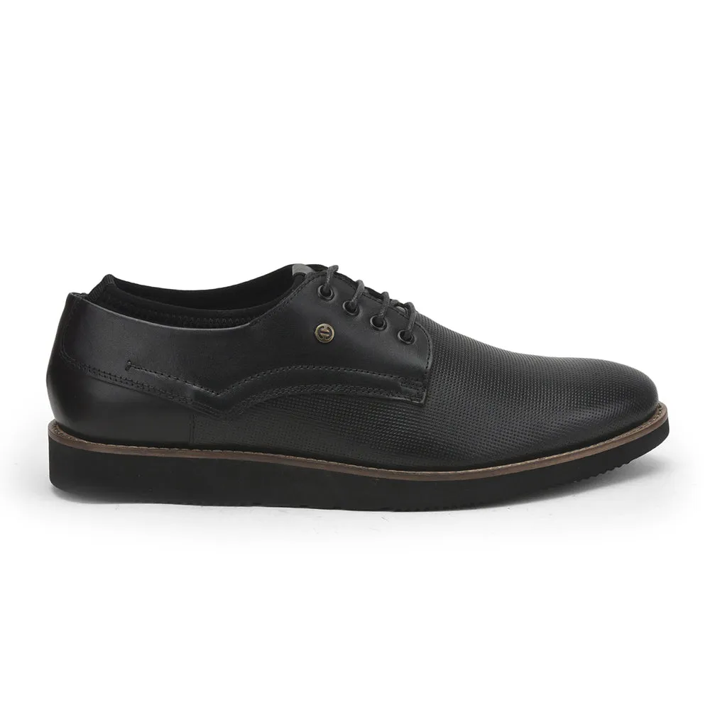 Healers Formal Lacing Shoes For Men (Black) RML-04 By Liberty