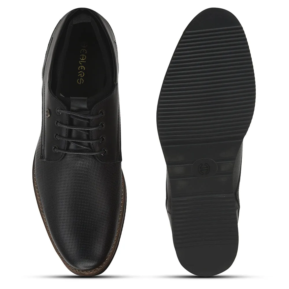 Healers Formal Lacing Shoes For Men (Black) RML-04 By Liberty