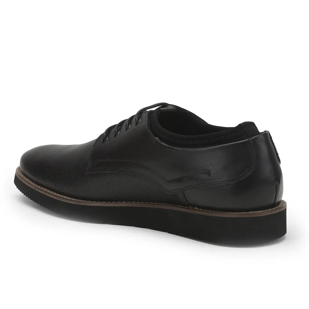 Healers Formal Lacing Shoes For Men (Black) RML-04 By Liberty