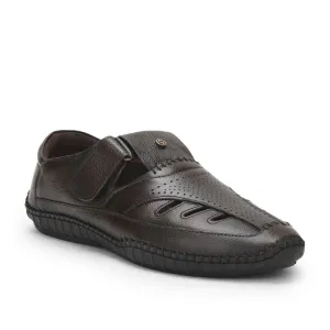 Healers Tan Casual Buckle Sandal For Men JPL-205 By Liberty