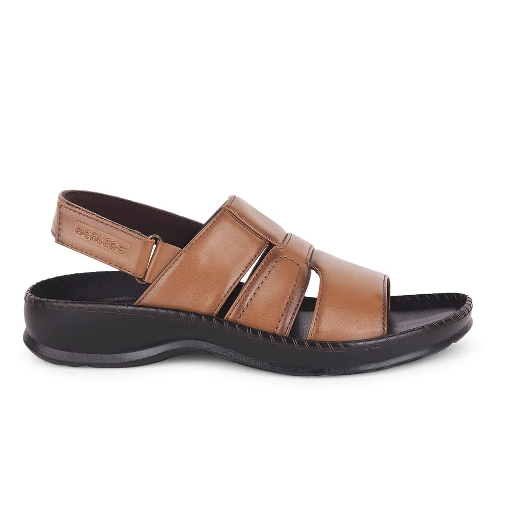 Healers Tan Casual Sandal For Men STARC-1E By Liberty