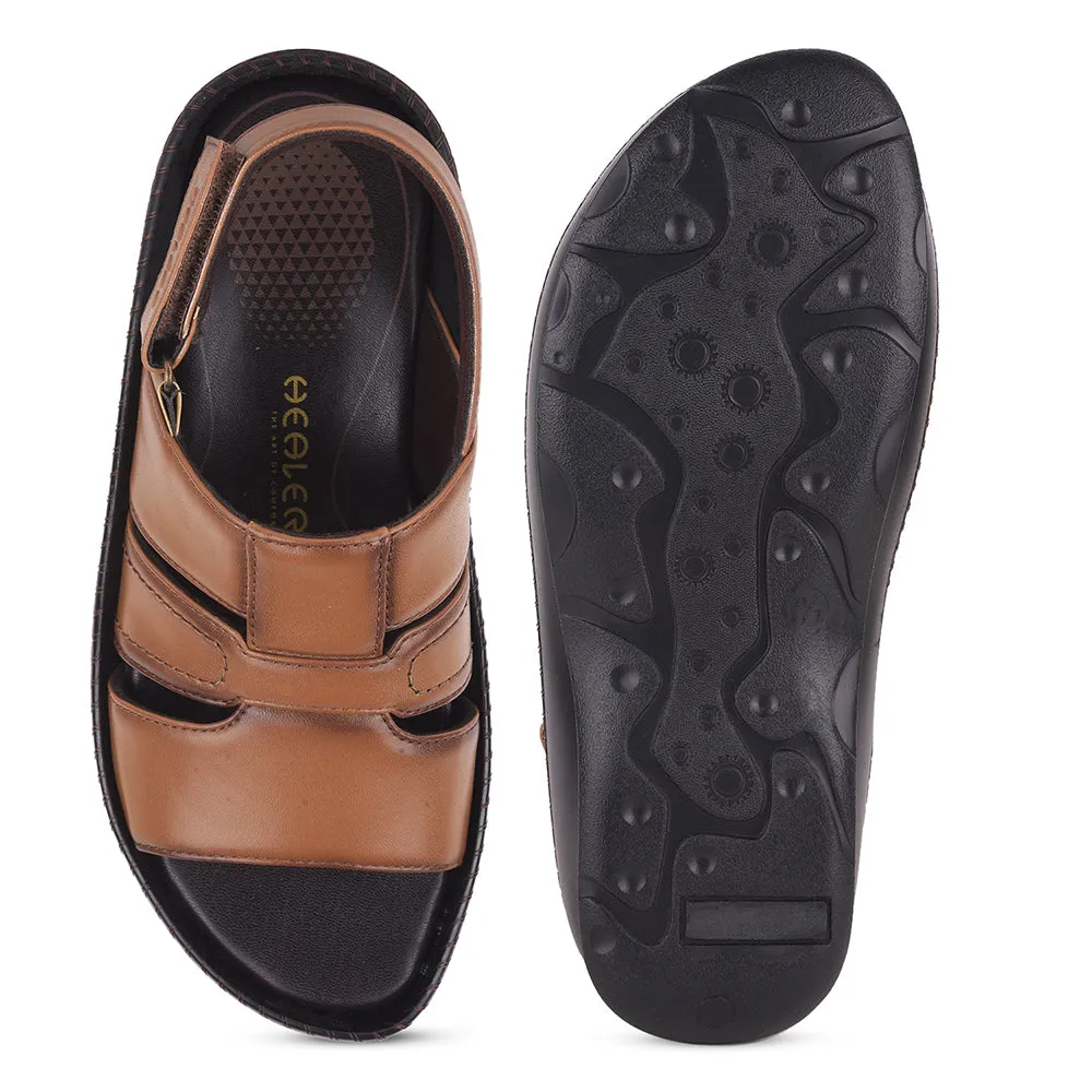Healers Tan Casual Sandal For Men STARC-1E By Liberty