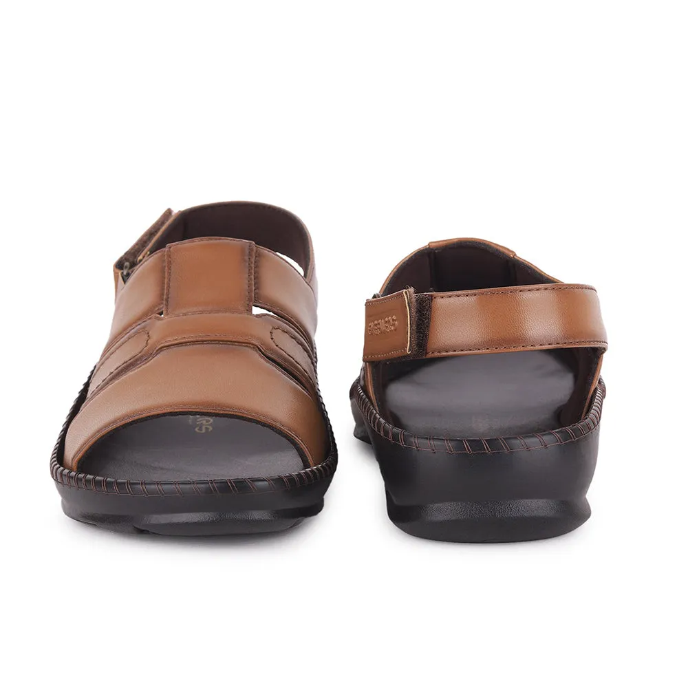 Healers Tan Casual Sandal For Men STARC-1E By Liberty