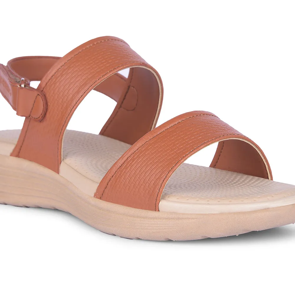 Healers Tan Casual Sandal For Women SOFIA-2E By Liberty