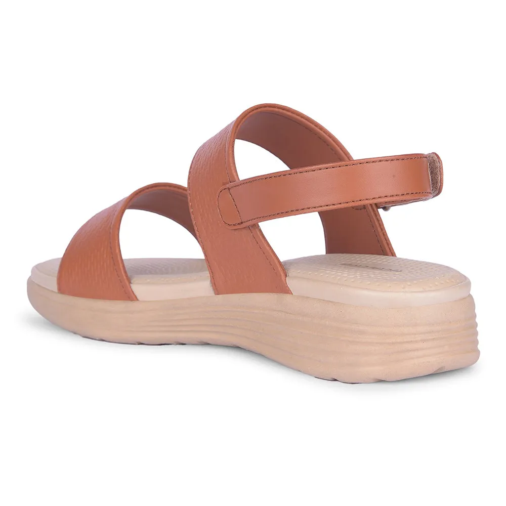 Healers Tan Casual Sandal For Women SOFIA-2E By Liberty