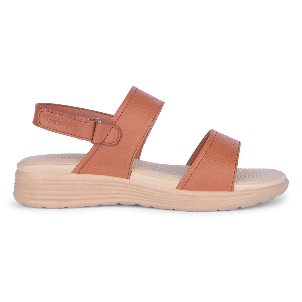Healers Tan Casual Sandal For Women SOFIA-2E By Liberty