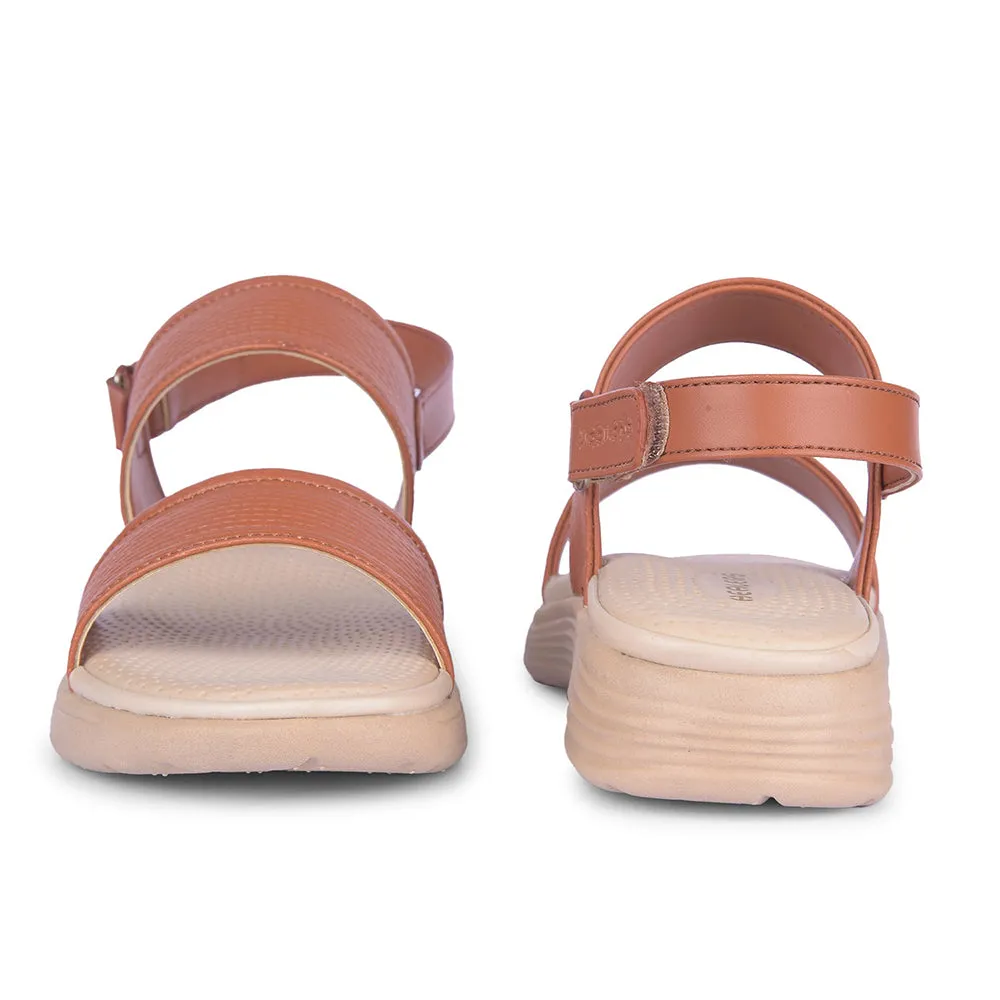 Healers Tan Casual Sandal For Women SOFIA-2E By Liberty