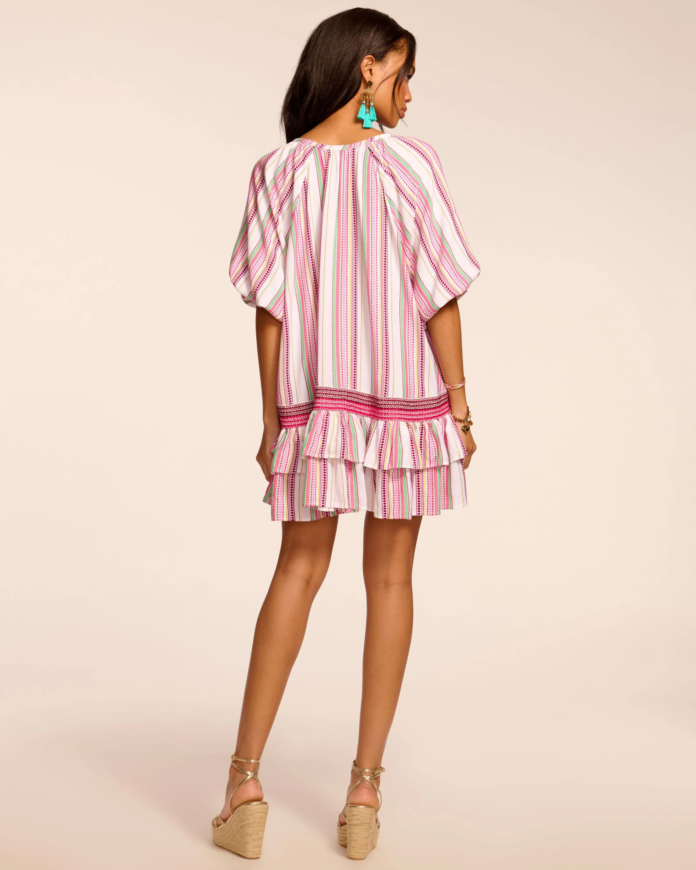 Hensley Embroidered Coverup Mini Dress