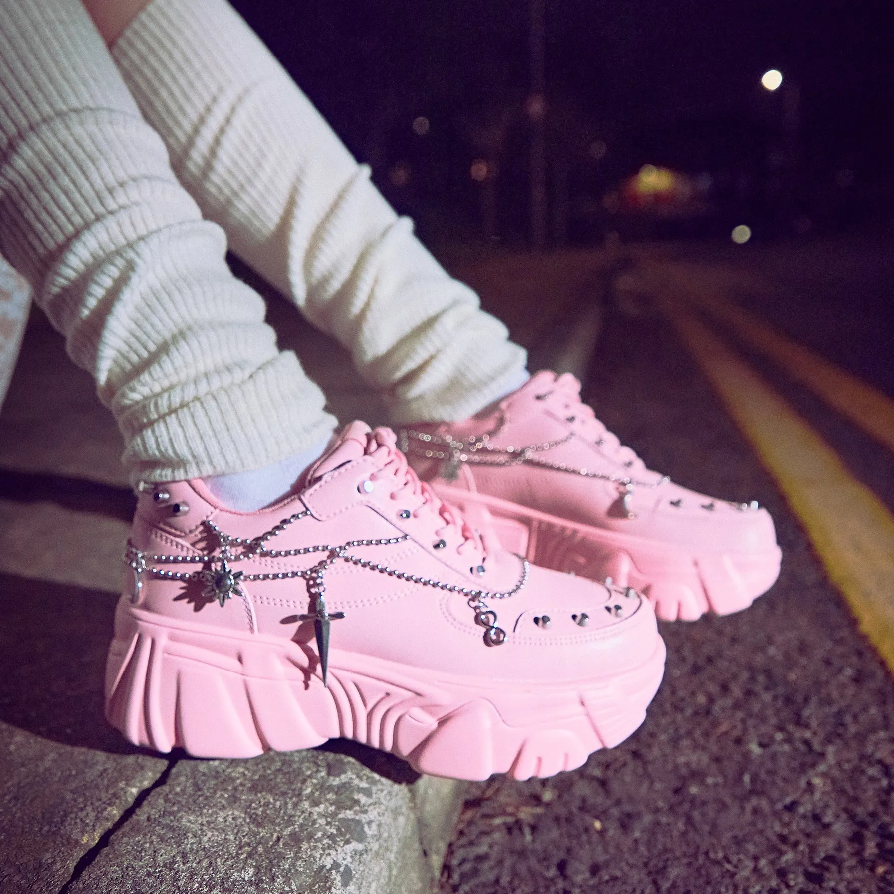 Jinx Mystic Charm Trainers - Baby Pink