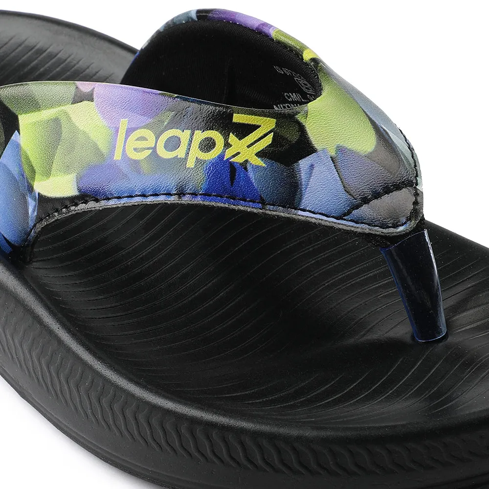 Leap7x Black Casual Flip-Flop For Women NITWALK-L3 By Liberty