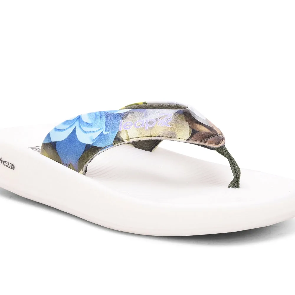 Leap7x Green Casual Flip-Flop For Women NITWALK-L3 By Liberty