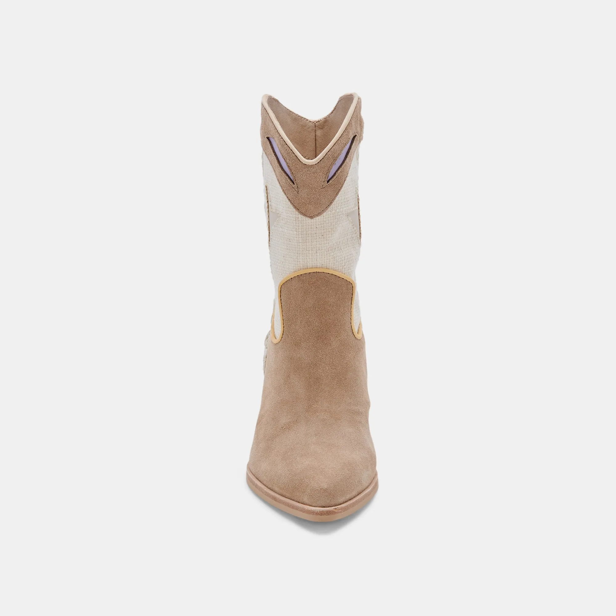 LORAL BOOTIES TAUPE MULTI SUEDE - re:vita